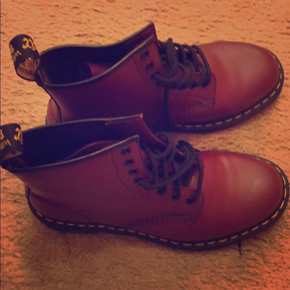 Burgundy Dr. Martens